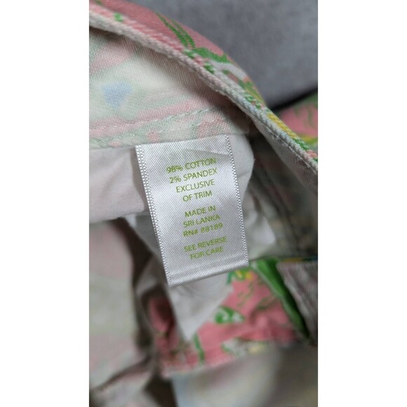 Lilly Pulitzer Women Jeans Size 2 Worth Skinny Mini Zip Ankle Paisley Elephant - Picture 12 of 14